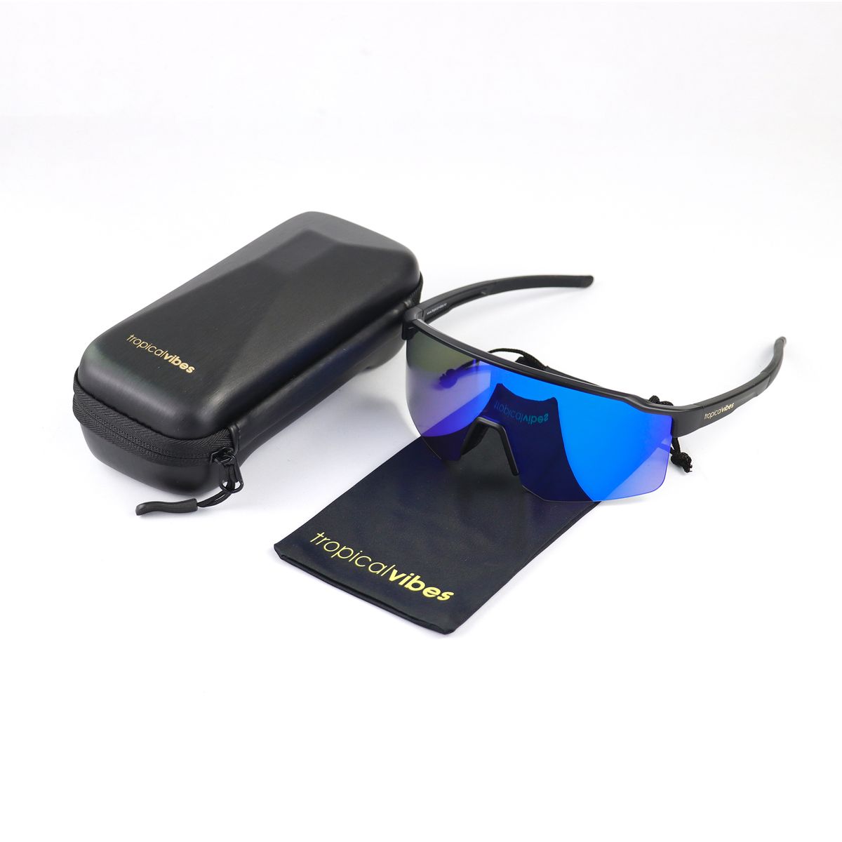 Tropical Vibes® Raske Shades 2.0 | Black/Blue Sky
