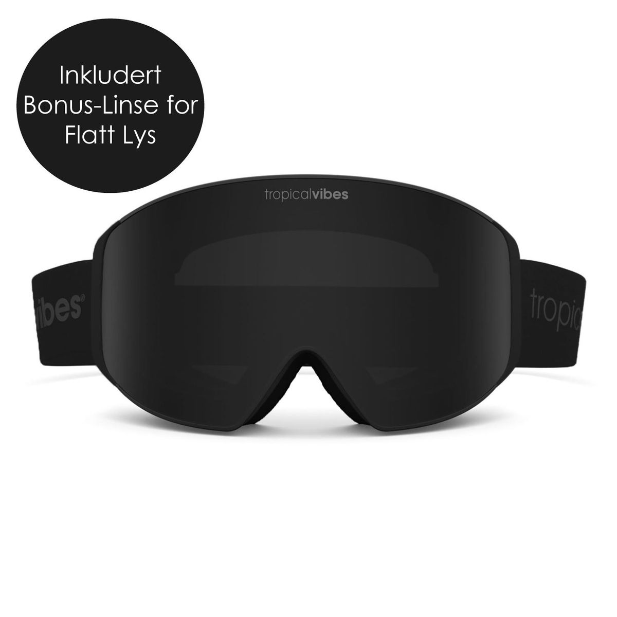 Tropical Vibes® Goggles Hemsedal Edt | Black - Dark Smoke |